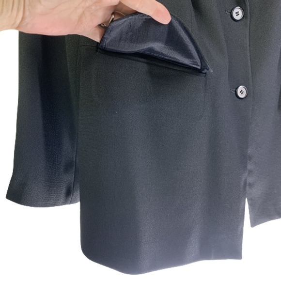 PETER NYGARD Black Blazer Suit Jacket - Picture 5 of 10